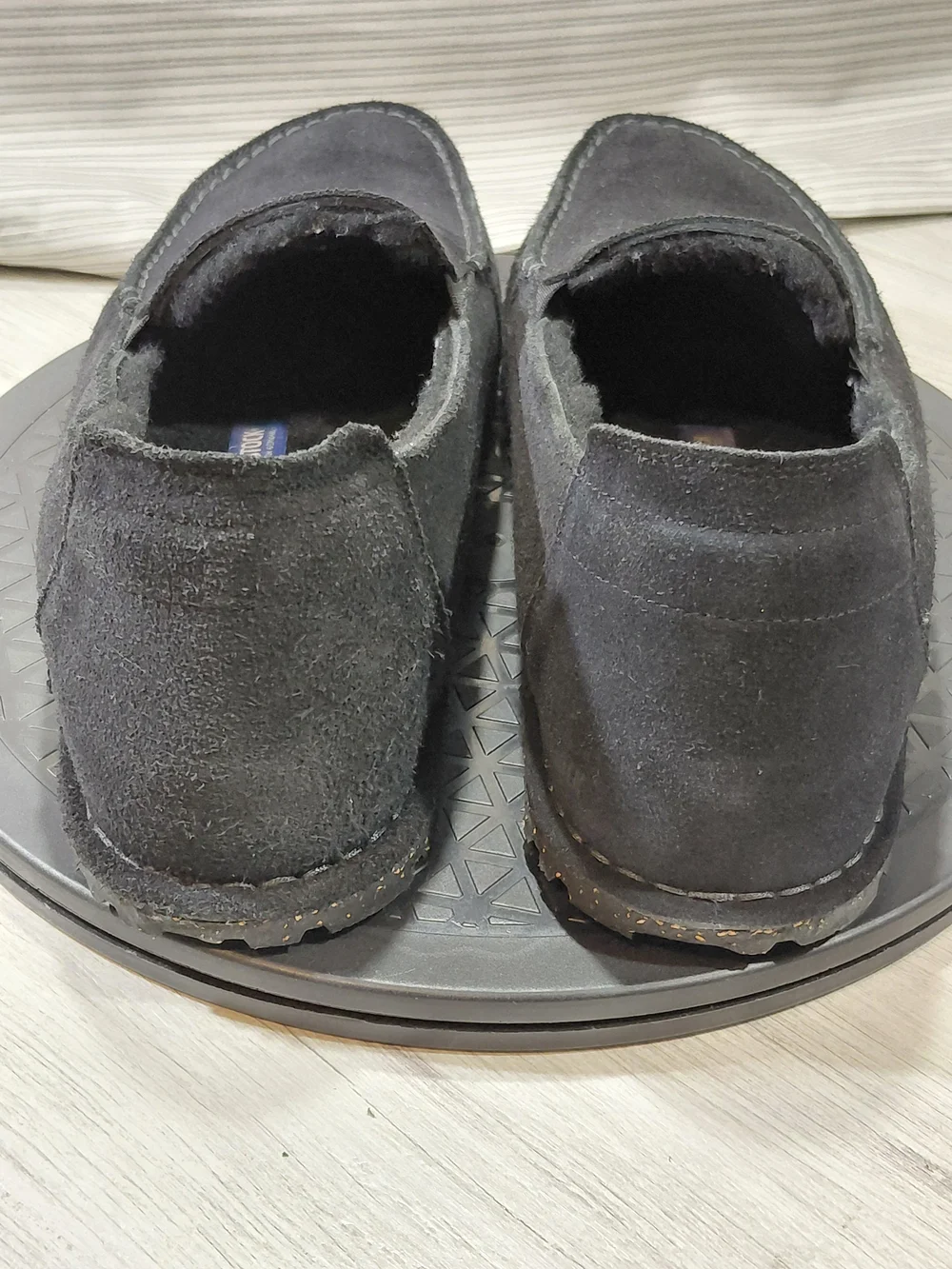 Birkenstock Utti Black Suede Leather Slip-On Moccasin Loafers Black SIZE M9 W11